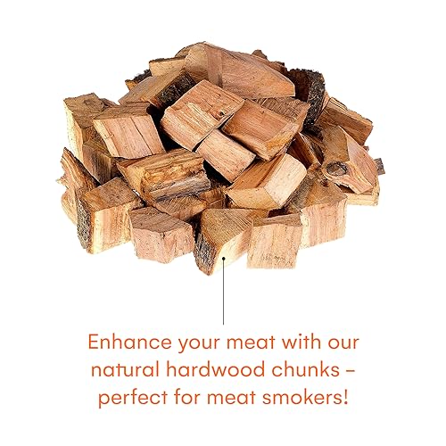 Zorestar Oak Smoker Wood Chunks, BBQ Cooking Natural Wood Chunks for All Smokers, 15-20 lbs
