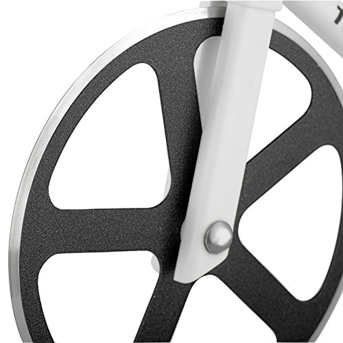 Bicycle Pizza Cutter - TOUR de PIZZA - Dual Stainless Steel Non-Stick Cutting Wheels - Display Stand - The Bike Pizza Cutter is Dishwasher Safe