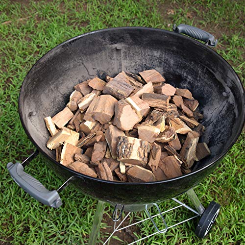 Camerons Products Smoking Wood Chunks (Pecan) ~10 Pounds, 840 cu. in. - Kiln Dried BBQ Large Cut Chips- All Natural Barbecue Smoker Chunks for Smoking Meat