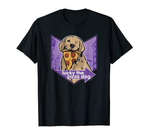 Marvel Hawkeye Disney Plus Lucky The Pizza Dog Chevron T-Shirt