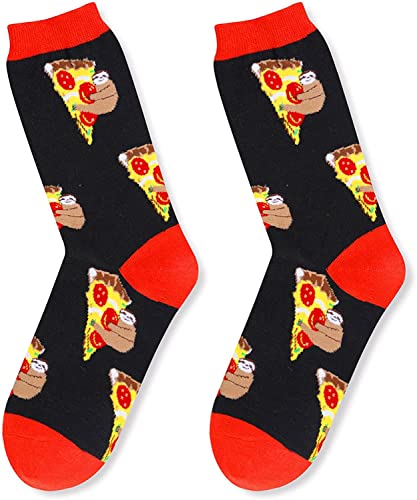 sockfun Funny Pizza Socks Sloth Socks Women Pizza Gifts For Pizza Lovers