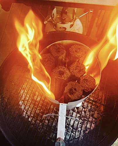CHARBLOX Ultra Premium Grilling Charcoal Logs - 100% Natural, Lasts 5 Hours, Sustainable, for Grilling/BBQ/Smoker/Big Green Egg/Kamado/Ceramic Grill/Weber/Yakitori, Thai/Binchotan Alternative (10LB)