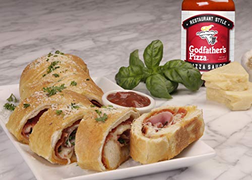 Godfather's Pizza Sauce, 14oz (3-Pack) No Added Sugar, Restaurant Style Italian Pizza Sauce