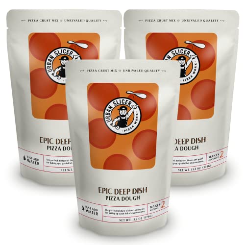 Urban Slicer Pizza Worx - Epic Deep Dish Pizza Dough - 13.2 oz bag - 3 Pack