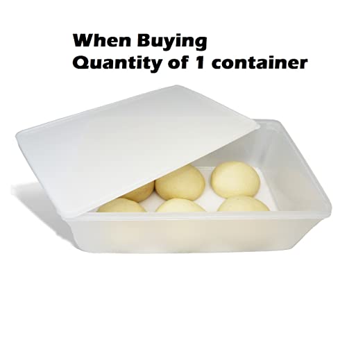 2.4 gal Produce Saver Containers for Refrigerator, Pizza Dough Proofing Box, Vegetable Storage Containers for Refrigerator, Pizza Storage Container, Marinating Container, Pizza Dough Box, Veggie Saver