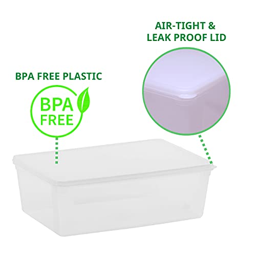 2.4 gal Produce Saver Containers for Refrigerator, Pizza Dough Proofing Box, Vegetable Storage Containers for Refrigerator, Pizza Storage Container, Marinating Container, Pizza Dough Box, Veggie Saver