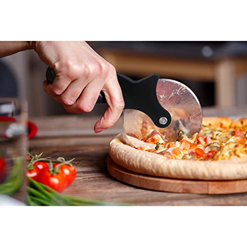 Pizza Stone for Oven and Grill, Rectangle Baking Stone 15 x 12 Inch with Free Pizza Cutter & Detachable Serving Rack, Safe Ceramic Cooking Stone for Crisp Crust Pizza Bread Cookie and More