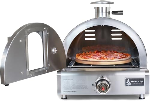 Mont Alpi MAPZ-SS Table Top Gas Pizza Oven, Large, Stainless Steel