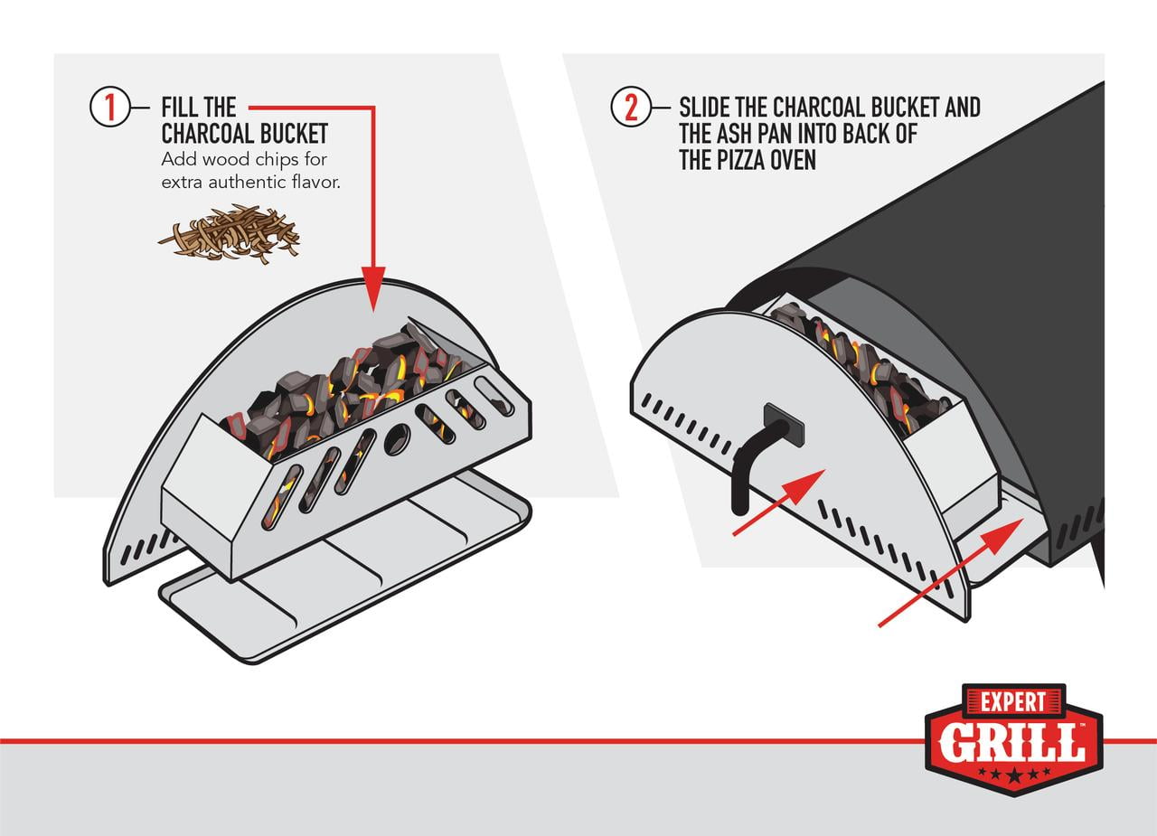 Expert Grill 15" Charcoal Pizza Oven