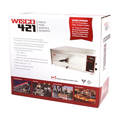 WISCO INDUSTRIES, INC. 421 Pizza Oven, LED Display