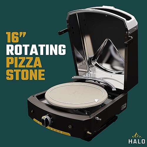 Halo Versa 16 Liquid Propane Gas Outdoor Pizza Oven with Rotating Cooking Stone | Portable Appliance for all Outdoor Kitchens