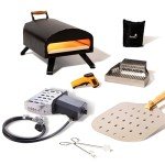 Bertello Outdoor Pizza Oven Everything Bundle - Gas, Wood & Charcoal Fired Outdoor Pizza Oven. Portable Pizza Oven AS SEEN ON SHARK TANK - PATENT PENDING