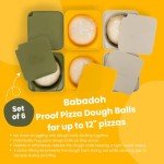 Set of 6 babadoh pizza dough containers and lids (multi)