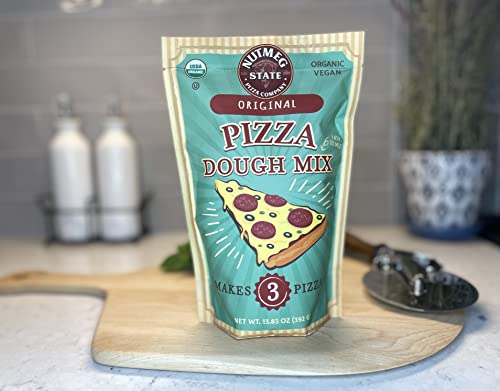 Nutmeg State Pizza Company Organic Pizza Dough Mix - Makes 3 Crusts for Homemade Pizzas