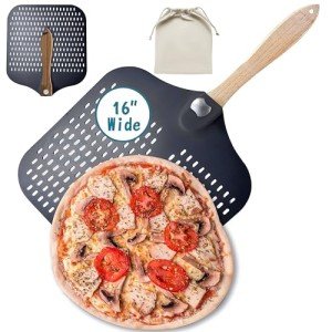 16-Inch Metal Pizza Peel with Foldable Handle