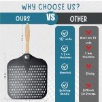 16-Inch Metal Pizza Peel with Foldable Handle