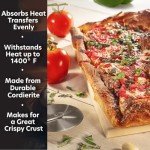 CucinaPro Pizza Stone for Oven, Grill, BBQ- Extra Thick 5/8" Cordierite Rectangular Baking Stone for Better Cooking- 16" x 14" Pan- Holds High Temperature Perfectly For Crispy Crust- Holiday Must Have