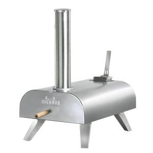 BIG HORN OUTDOORS Pizza Ovens Wood Pellet Pizza Oven Wood Fired Pizza Maker Portable Stainless Steel Pizza Grill