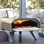 BIG HORN OUTDOORS Pizza Ovens Wood Pellet Pizza Oven Wood Fired Pizza Maker Portable Stainless Steel Pizza Grill