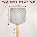 16-Inch Metal Pizza Peel with Foldable Handle
