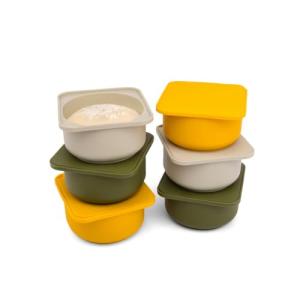 Set of 6 babadoh pizza dough containers and lids (multi)