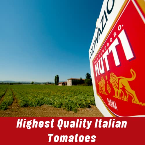 Mutti Pizza Sauce with Basil & Oregano, 14 oz. | 6 Pack | Italy’s #1 Brand of Tomatoes | Fresh Taste for Cooking | Canned Sauce | Vegan Friendly & Gluten Free | No Additives or Preservatives