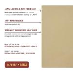 Honey-Can-Do Old Stone Oven Rectangular Pizza Stone