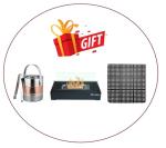 AMS | Summerset 'The Oven' Outdoor Freestanding Gas Oven with Pizza Stone, Smoker Box and Mobile Cart, 304 Stainless Steel, Liquid Propane| |FREE Tabletop Fire Pit (Liquid Propane)