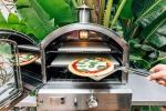 AMS | Summerset 'The Oven' Outdoor Freestanding Gas Oven with Pizza Stone, Smoker Box and Mobile Cart, 304 Stainless Steel, Liquid Propane| |FREE Tabletop Fire Pit (Liquid Propane)
