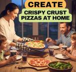 Black Pizza Stone for Oven and Grill with Wood Pizza Peel & Pizza Cutter - Cordierite Baking Stone Ceramic Coated Stainless and Non-stick - Detachable Serving Handles - 15 inch x 12 inch Large