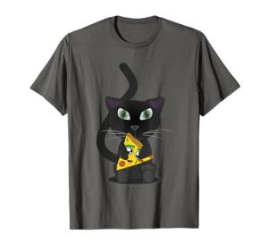 Kitty Cat Lovers T-Shirt Cute Pizza Cat Shirt