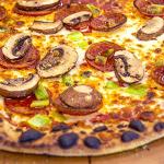 ALFA FX4PIZ-LRAM 4 Pizze Outdoor Stainless Steel Wood Fired Pizza Oven, Red