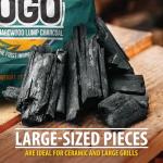 Fogo FG-CH-BRA-17 All Natural Restaurant Quality Brazilian Eucalyptus Blend Hardwood Lump Charcoal for Grilling and Smoking, 17.6 Pounds