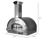 Bull Outdoor Products 77650 Gas Fired Italian Made Pizza Head-Liquid Propane Outdoor-Kitchen-ovens, Stainless Steel