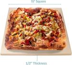 CucinaPro Pizza Stone for Oven, Grill, BBQ- Extra Thick 5/8" Cordierite Rectangular Baking Stone for Better Cooking- 16" x 14" Pan- Holds High Temperature Perfectly For Crispy Crust- Holiday Must Have