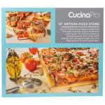 CucinaPro Pizza Stone for Oven, Grill, BBQ- Extra Thick 5/8" Cordierite Rectangular Baking Stone for Better Cooking- 16" x 14" Pan- Holds High Temperature Perfectly For Crispy Crust- Holiday Must Have