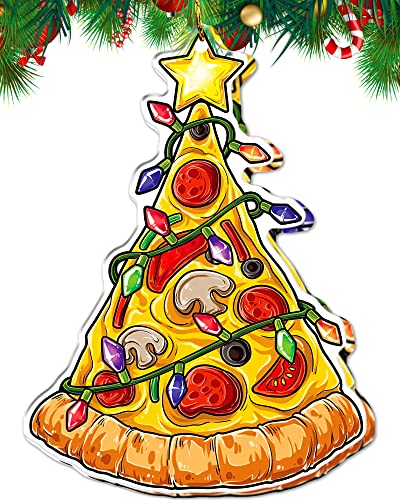 Pizza Ornaments for Christmas Tree Pizza Gifts for Pizza Lovers Women Themed