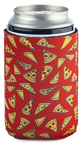 Funny Guy Mugs Pizza Collapsible Neoprene Can Coolie - Drink Cooler