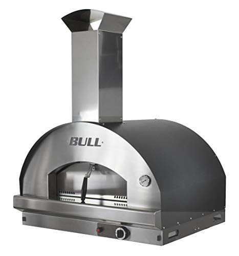 Bull Outdoor Products 77650 Gas Fired Italian Made Pizza Head-Liquid Propane Outdoor-Kitchen-ovens, Stainless Steel