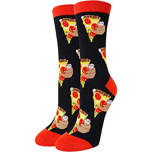 sockfun Funny Pizza Socks Sloth Socks Women Pizza Gifts For Pizza Lovers