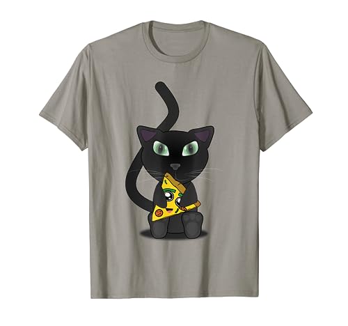 Kitty Cat Lovers T-Shirt Cute Pizza Cat Shirt
