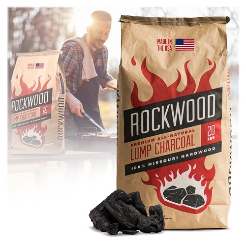 Rockwood All-Natural Hardwood Lump Charcoal - Missouri Oak, Hickory, Maple, and Pecan Wood Mix