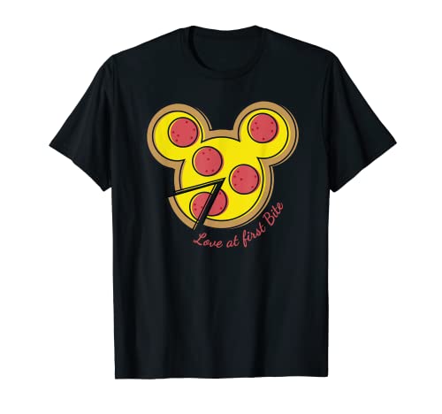 Disney Pizza Mickey Mouse Love At First Bite T-Shirt