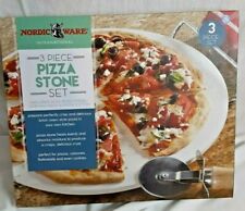 13 Inch Tan Nordic Ware Pizza Stone Set