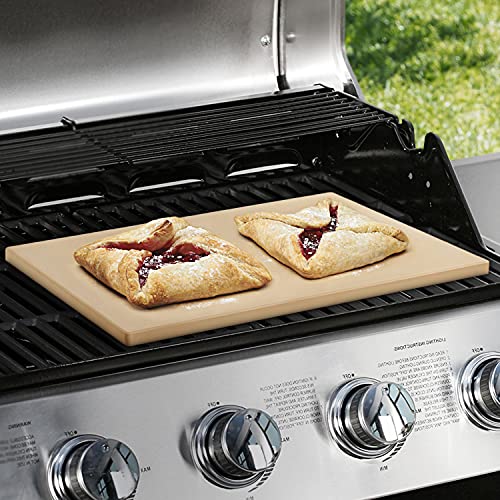 Large Rectangular Pizza Stone for Oven and Grill