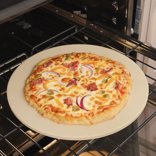16-Inch Round Pizza Stone for Oven and Grill