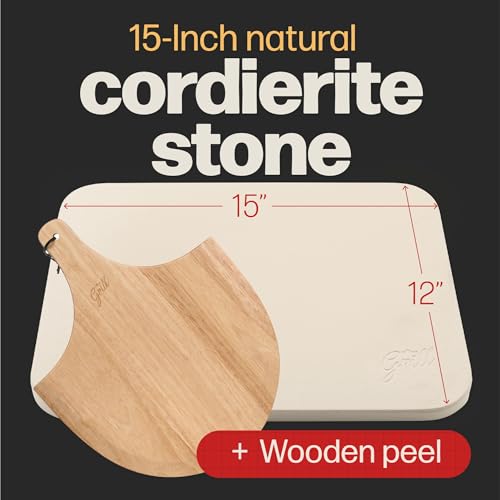 Rectangular Pizza Stone for Oven and BBQ Grilling