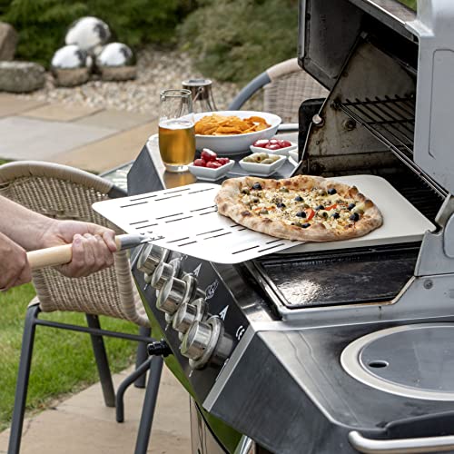 XL Hans Grill Pizza Stone for Oven, Grill, BBQ