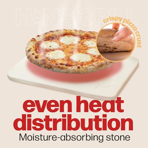Rectangular Pizza Stone for Oven and BBQ Grilling