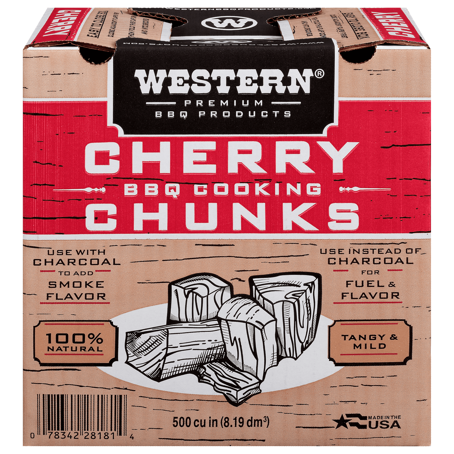 Cherry Smoking Wood Chunks - Western 500 CU